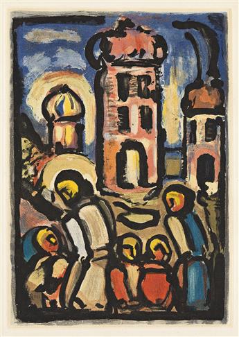 GEORGES ROUAULT Christ de profil.